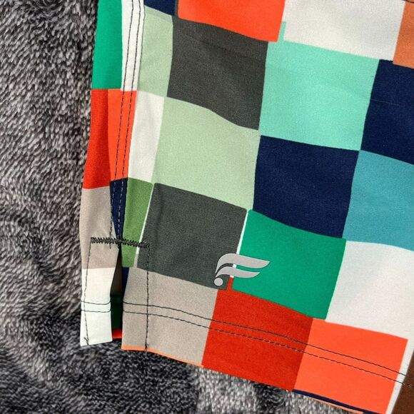 Fabletics The Fundamentals II Short Men's XXL 7" Inseam Plaid Unlined Running - Picture 5 of 10